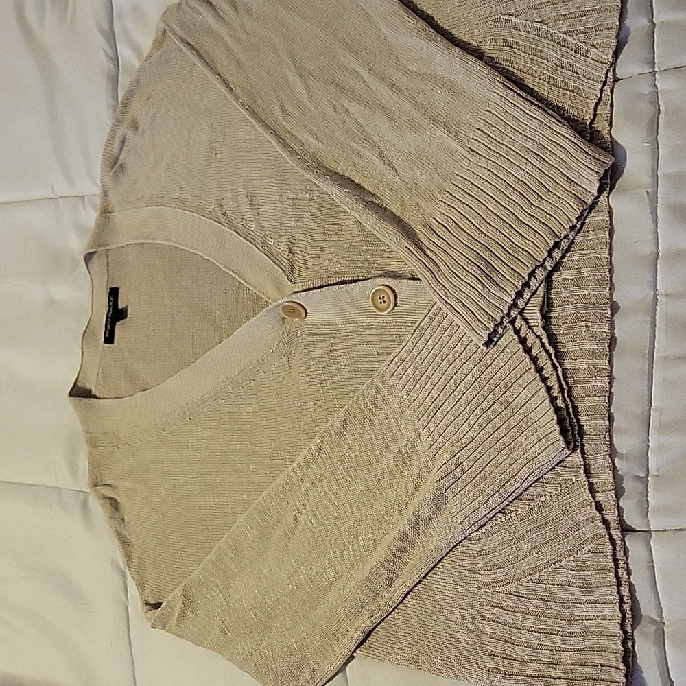 Banana Republic Khaki colored cardigan sweater (XL)